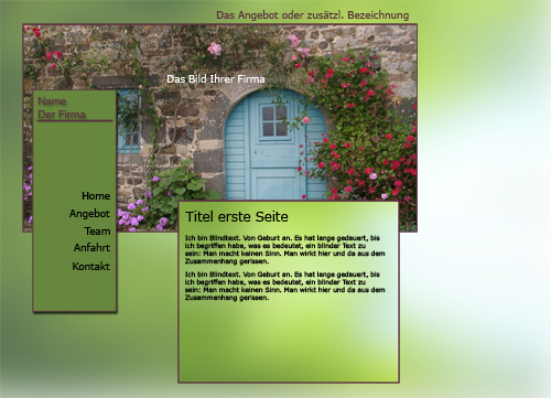 Pauschale Internetseite Template 0901